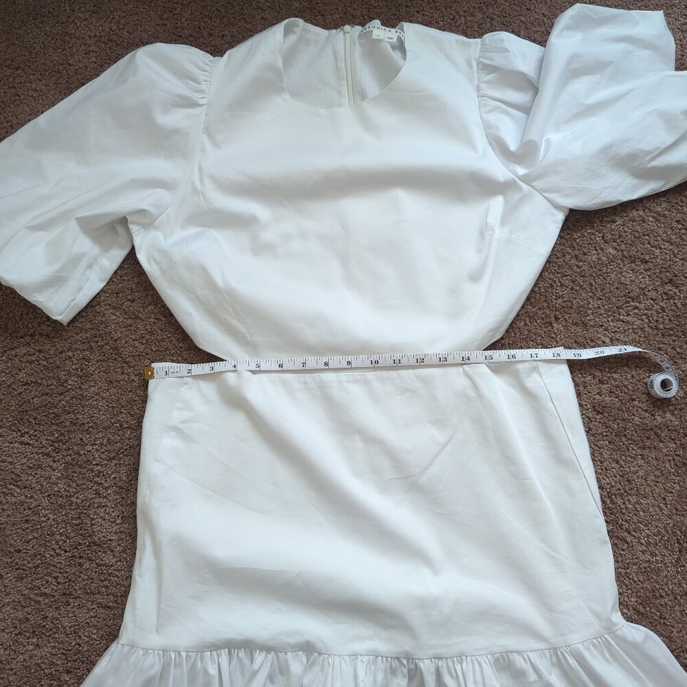Veronica Beard Iker White Mini Dress Size 12 - Picture 9 of 14
